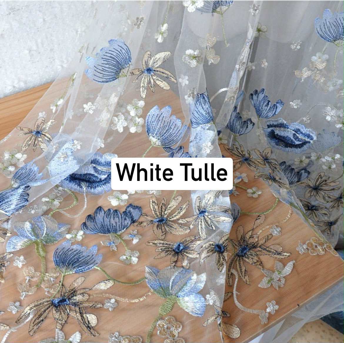 Blue Winter | Floral Wedding Veil