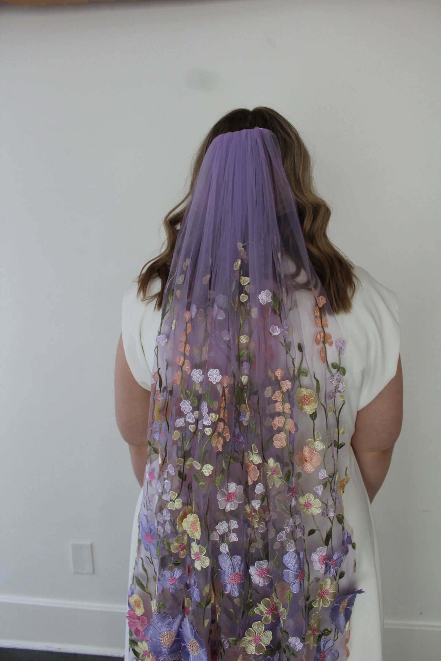 Lavender Haze | Floral Wedding Veil