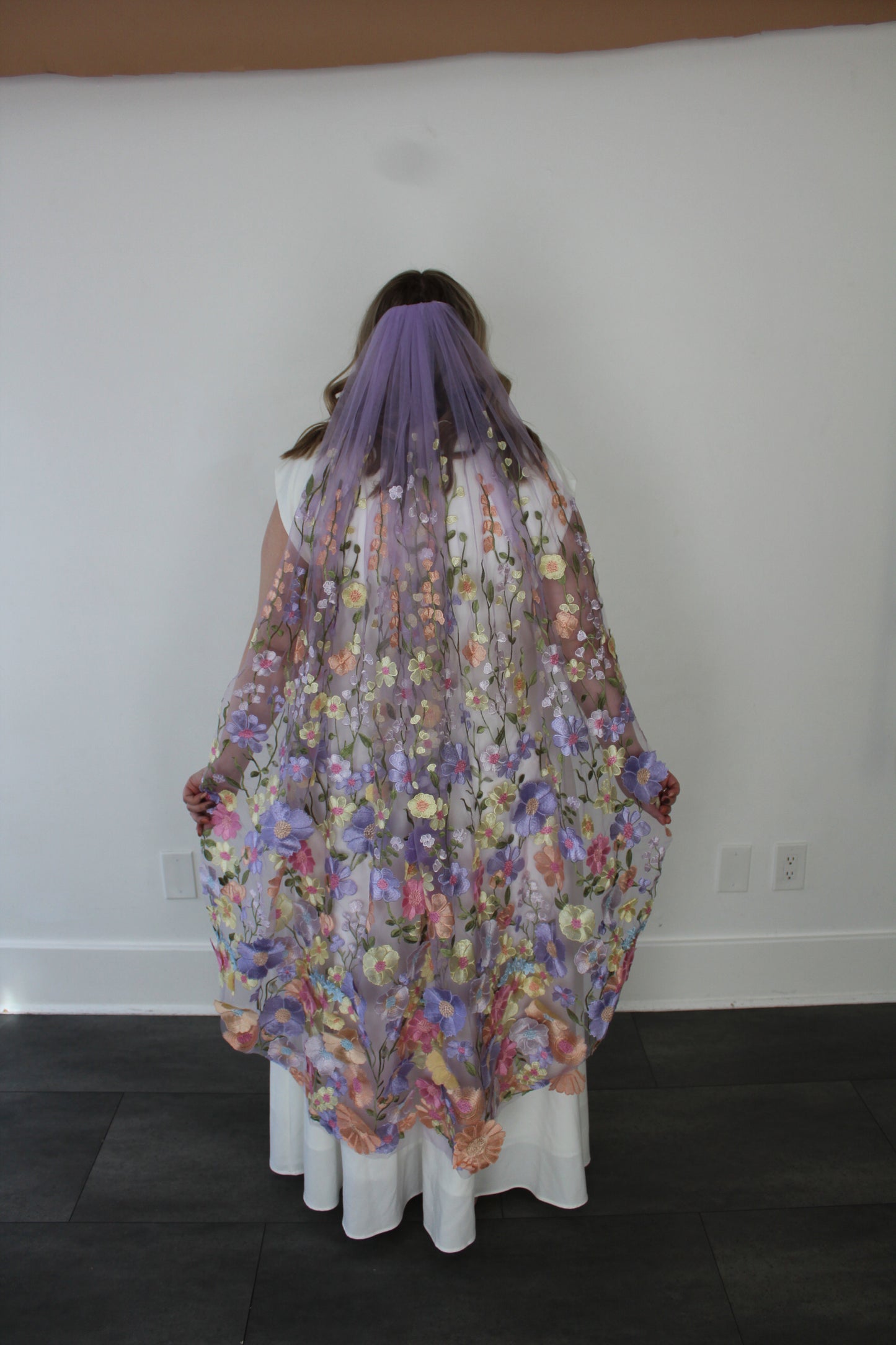 Lavender Haze | Floral Wedding Veil