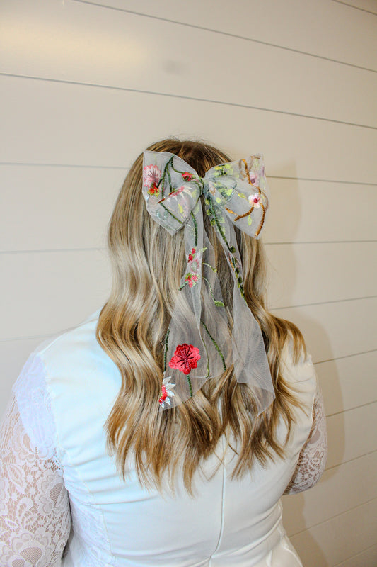 Vibrant Wildflower | Floral Hair Bow