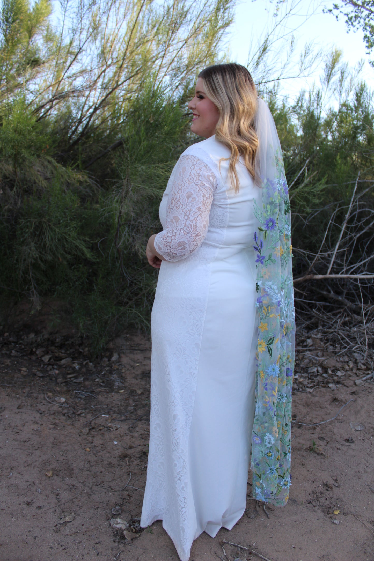 Starry Night | Floral Wedding Veil
