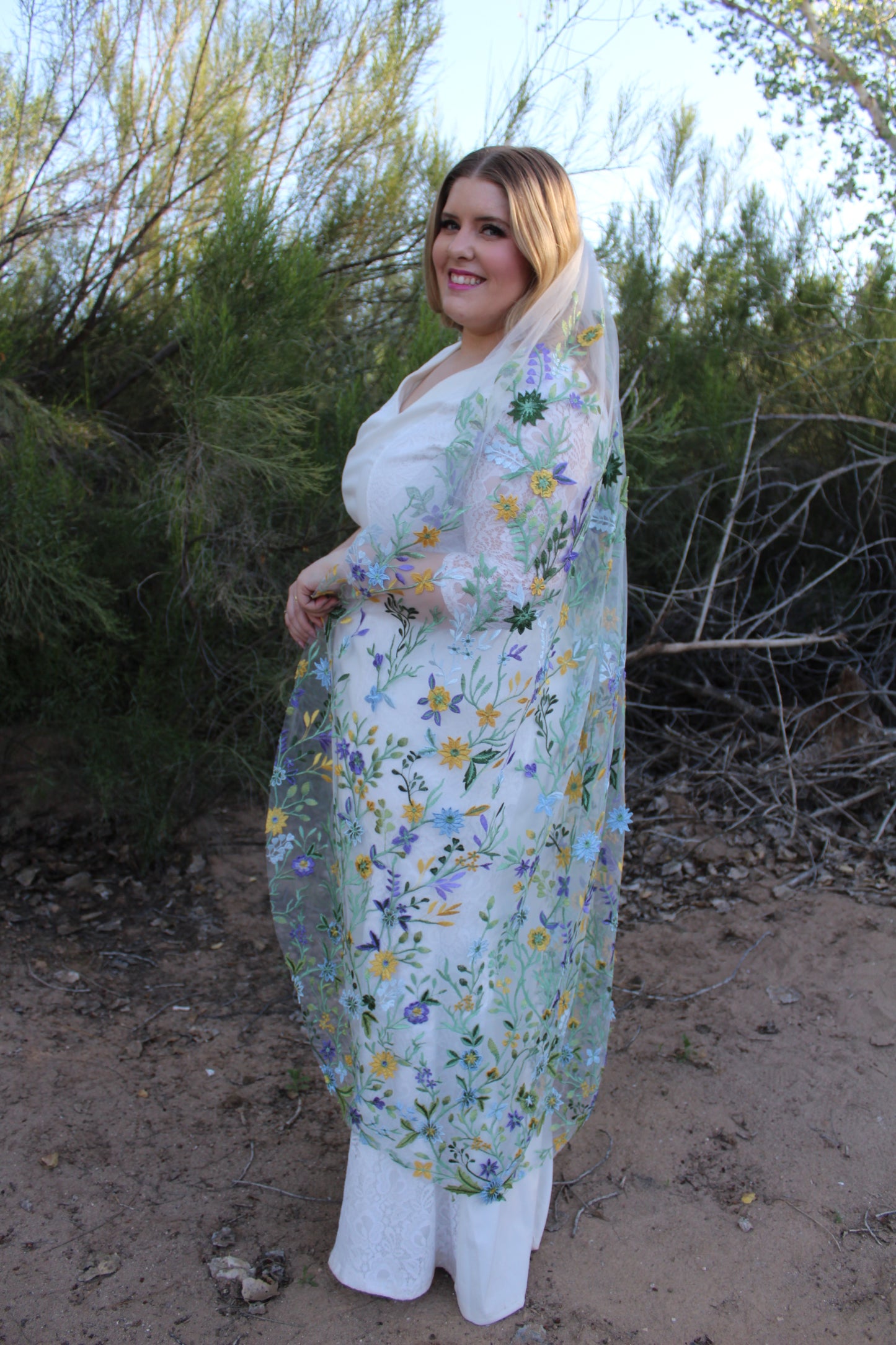 Starry Night | Floral Wedding Veil