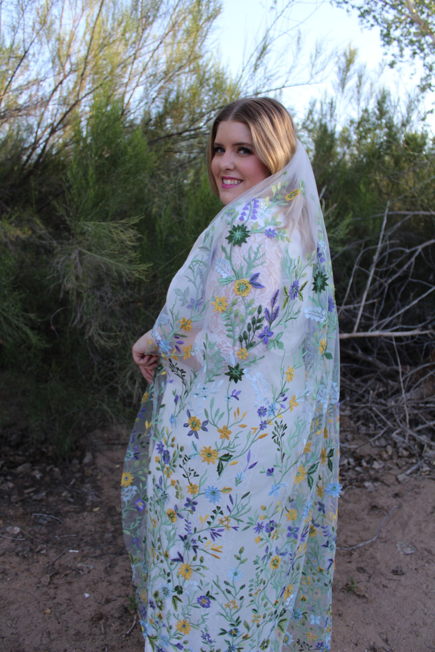 Starry Night | Floral Wedding Veil