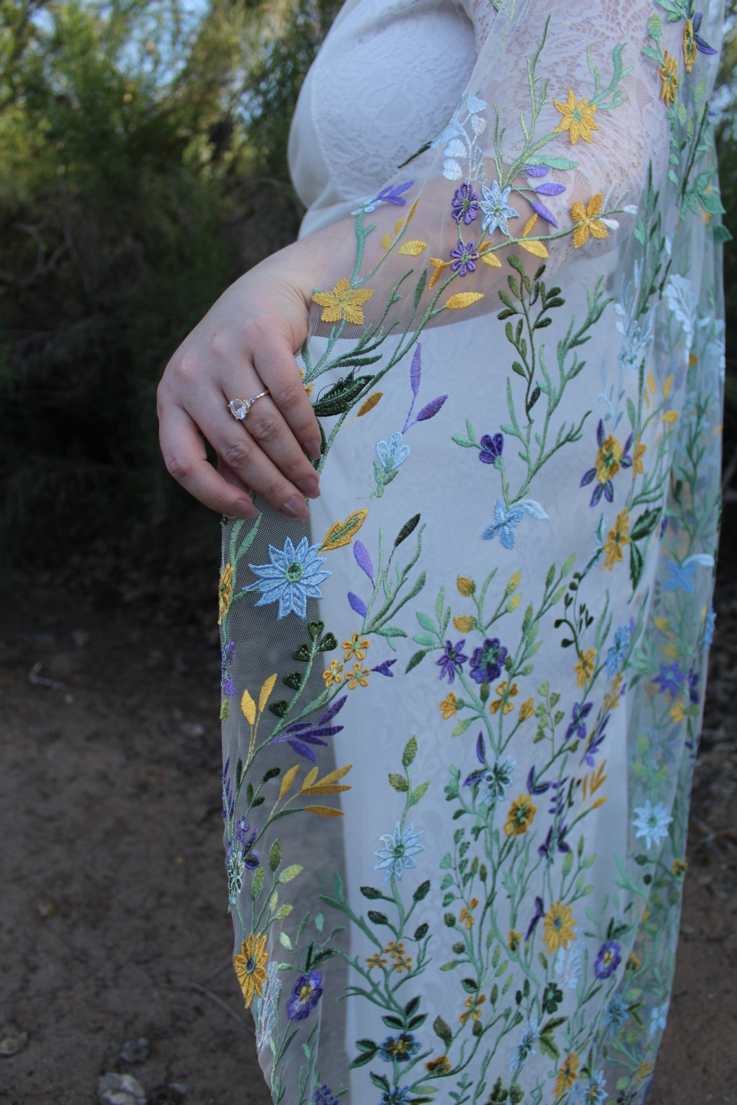 Starry Night | Floral Wedding Veil