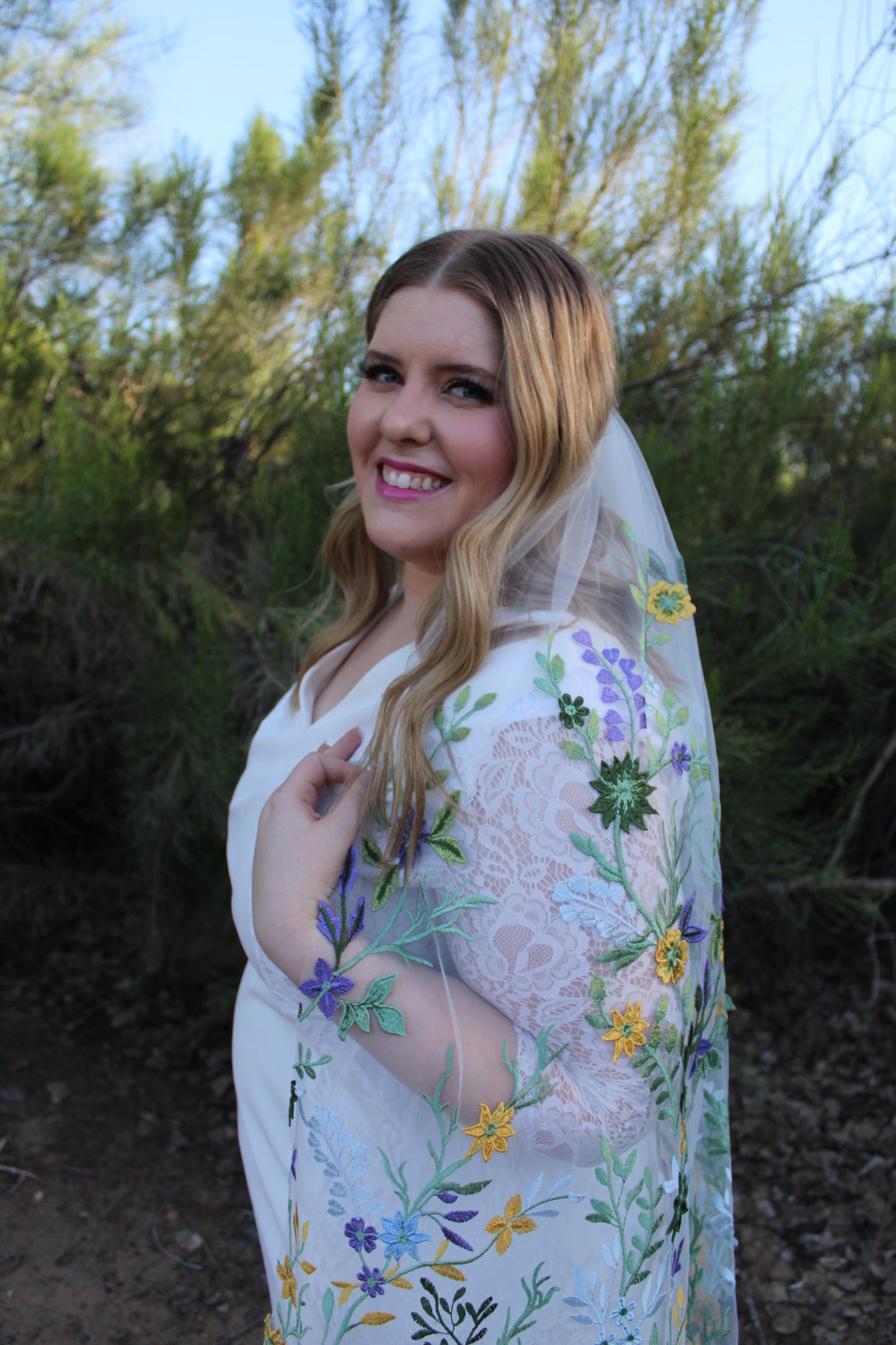 Starry Night | Floral Wedding Veil
