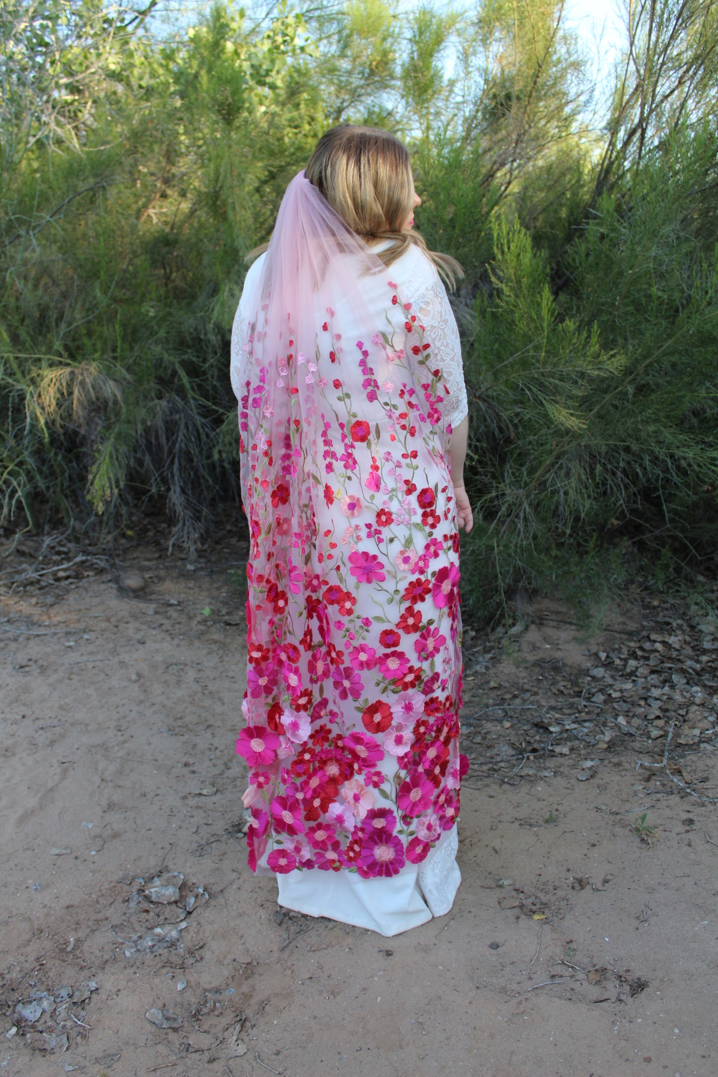 Flamingo Pink Veil