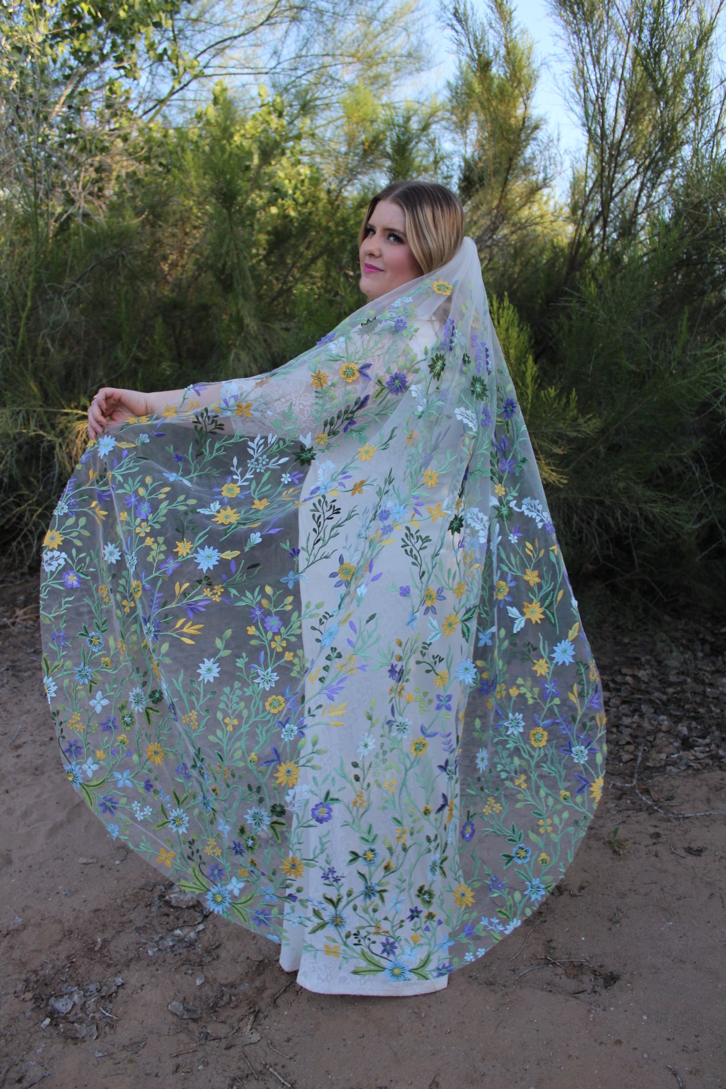 Starry Night | Floral Wedding Veil