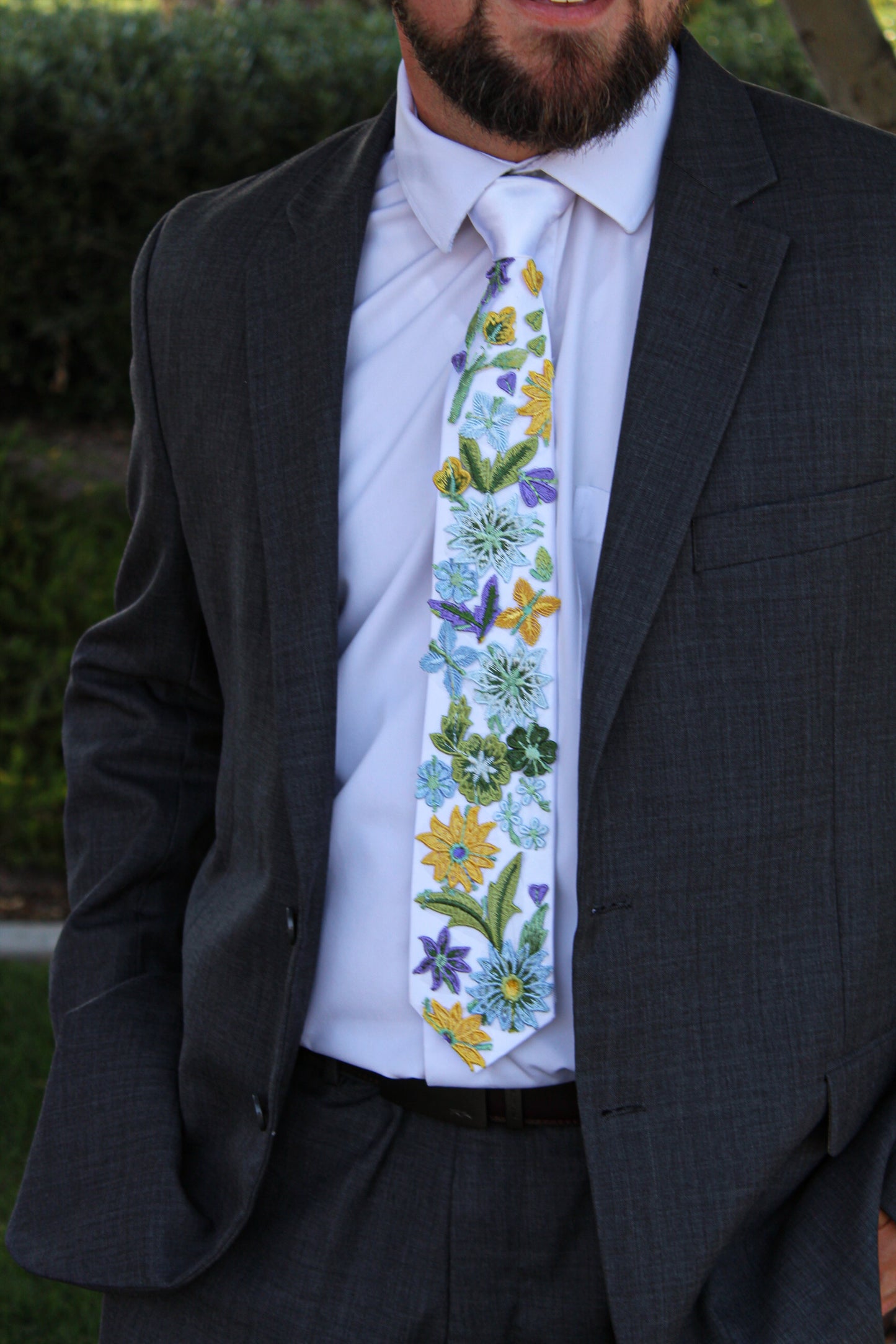 Starry Night | Floral Tie
