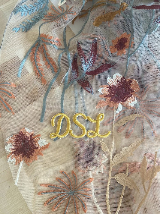 Initials/Name/Date Embroidery add-on