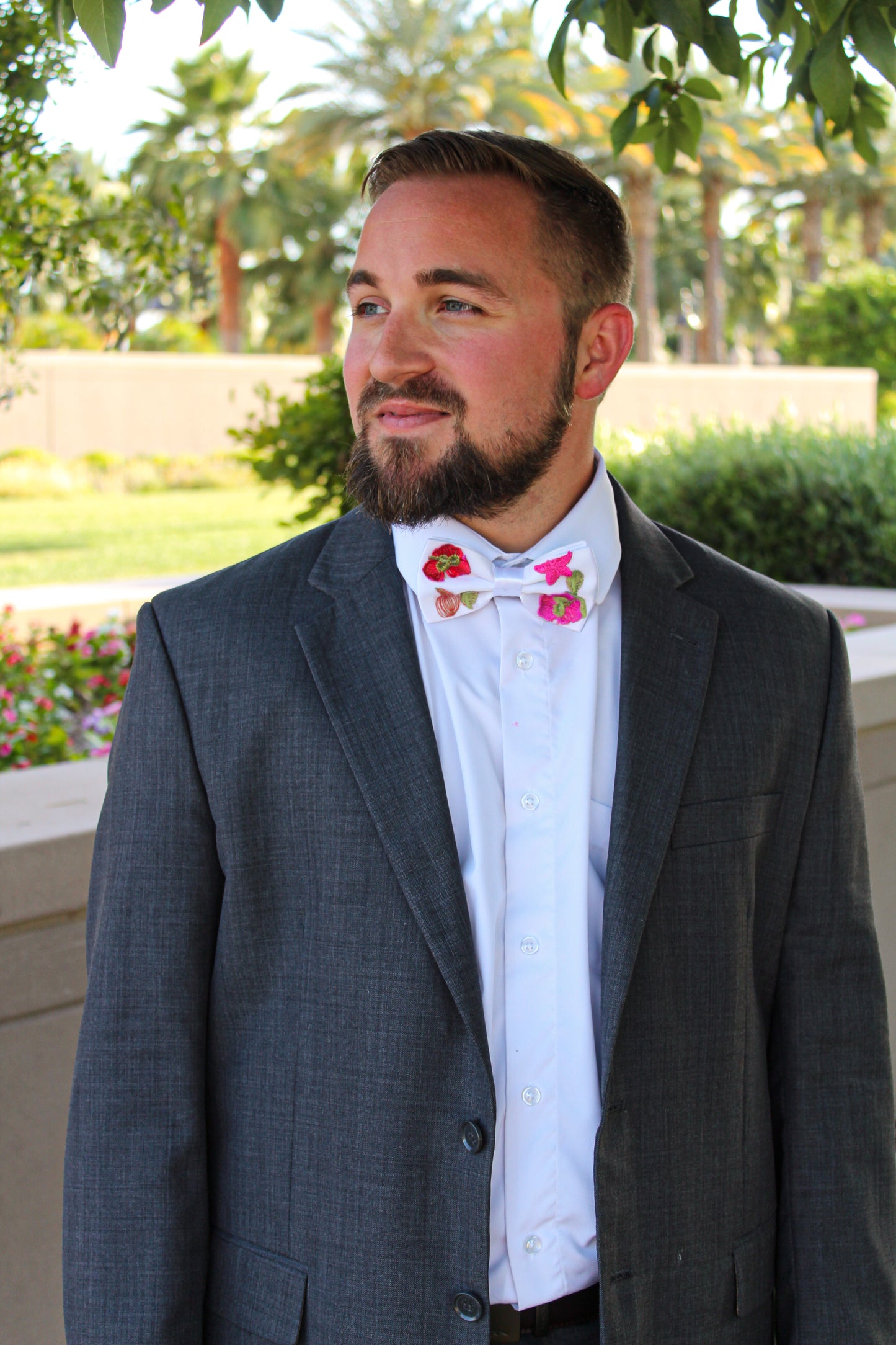 Flamingo Pink Bow Tie