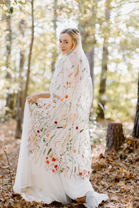 Vibrant Wildflower | Floral Wedding Veil
