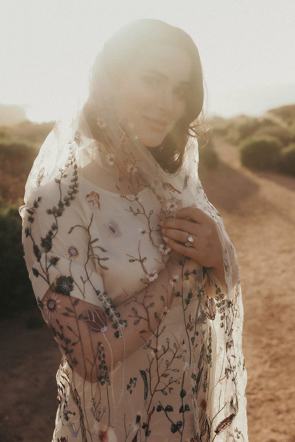 Green Wildflower | Floral Wedding Veil