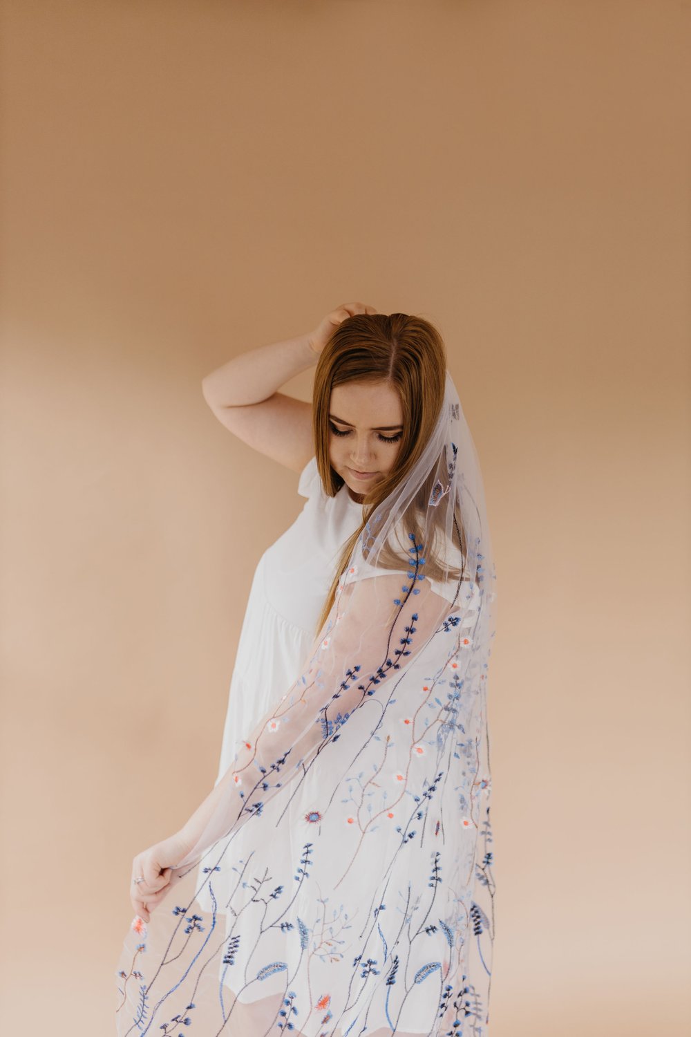 Blue Wildflower | Floral Wedding Veil