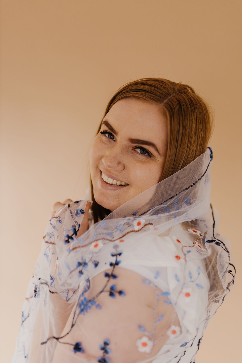 Blue Wildflower | Floral Wedding Veil