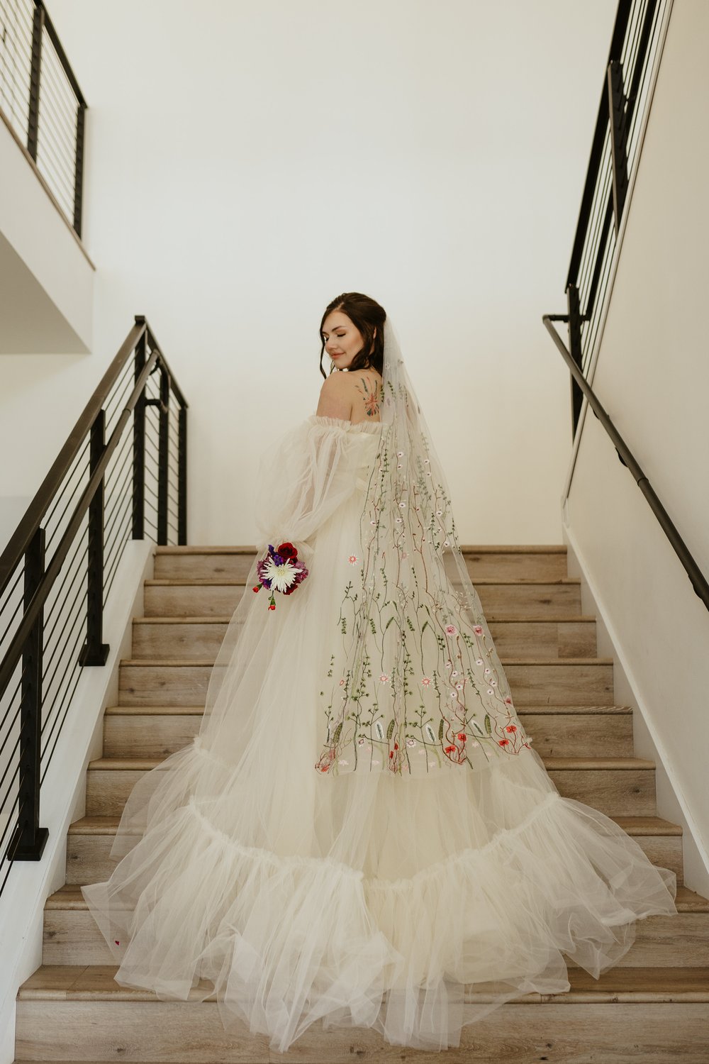 Muted Wildflower | Floral Wedding Veil