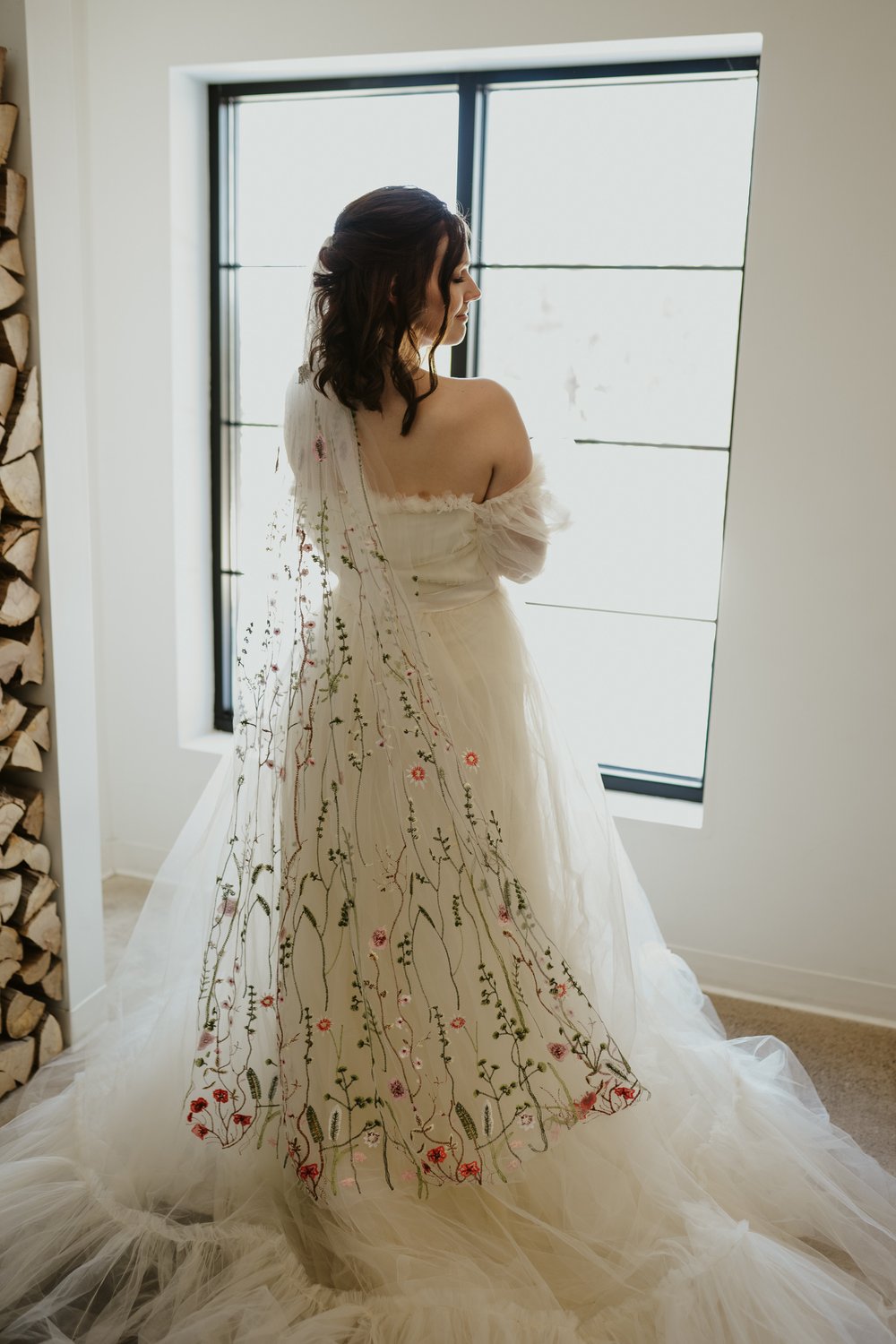 Muted Wildflower | Floral Wedding Veil