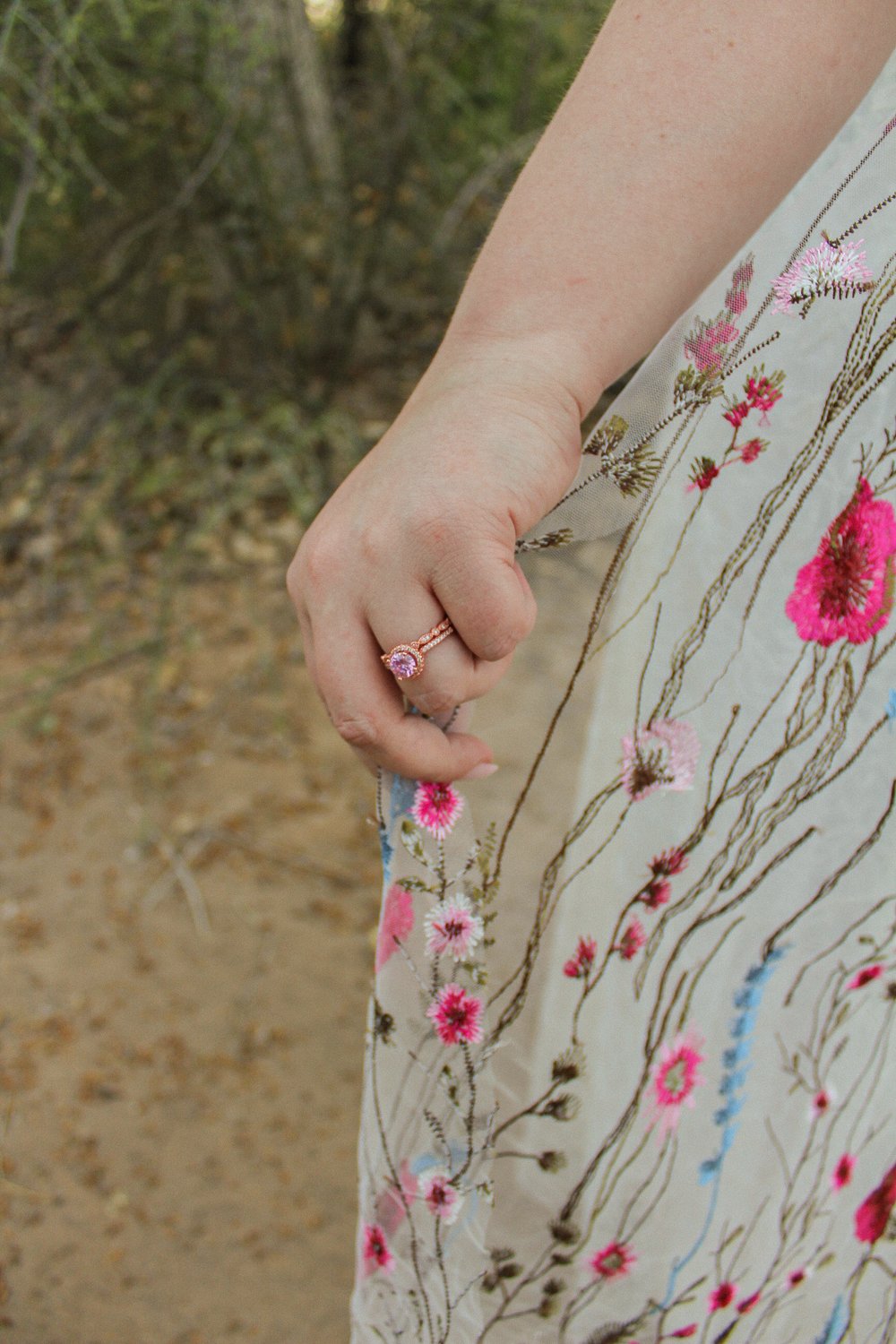 Pink Wildflower | Floral Wedding Veil
