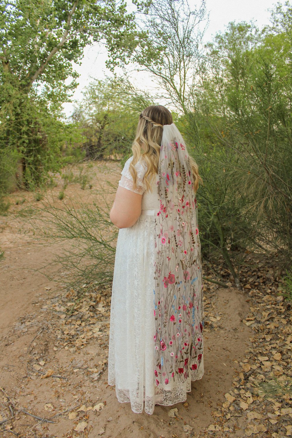 Pink Wildflower | Floral Wedding Veil