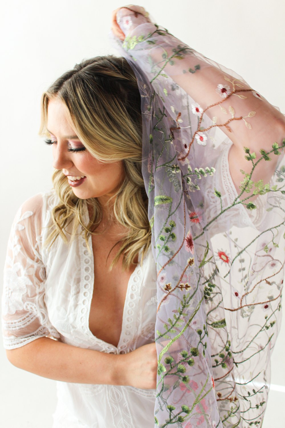 Light Purple Wildflower (Limited Edition) | Floral Wedding Veil