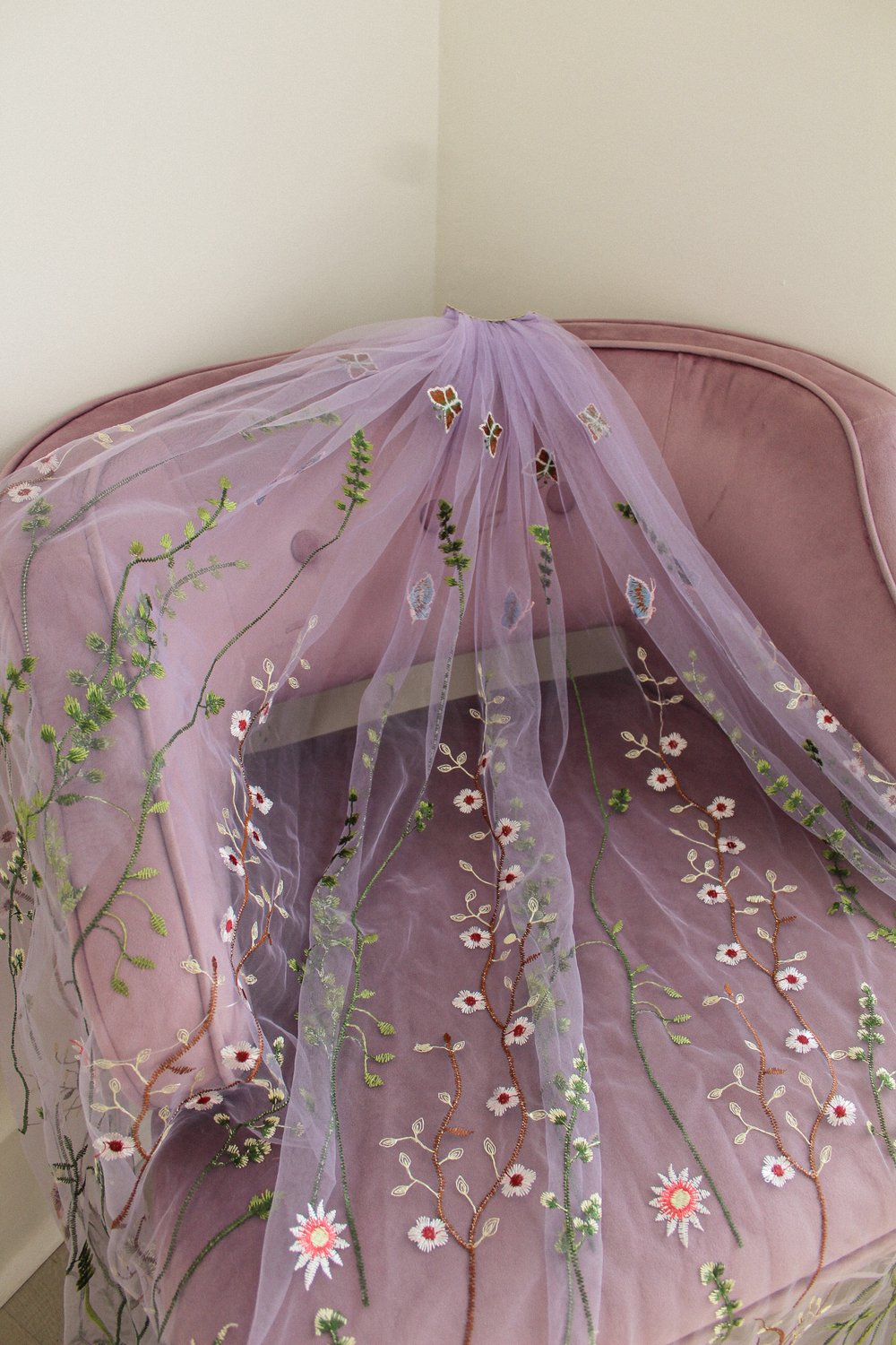 Light Purple Wildflower (Limited Edition) | Floral Wedding Veil