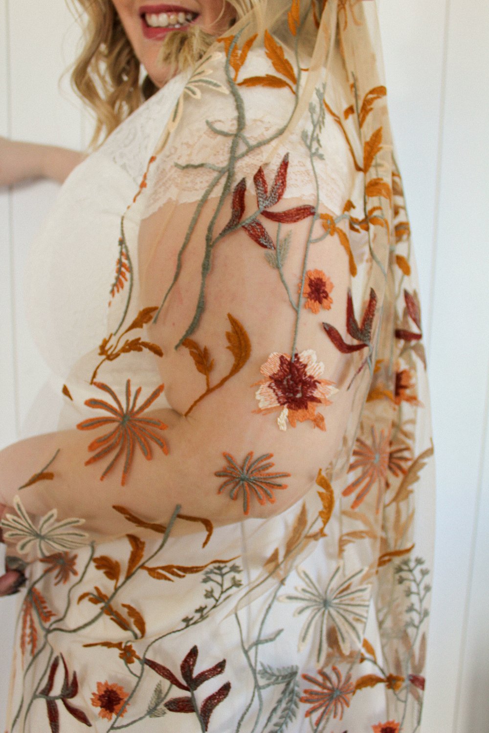 Autumn Leaves Falling Veil | APRICOT TULLE