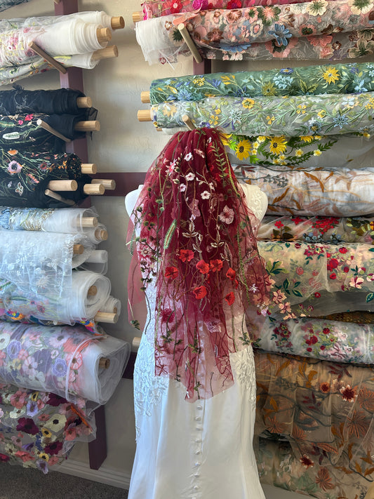 2-Tier Red Wildflower ( 18"/24") | Final Sale - Ready To Ship