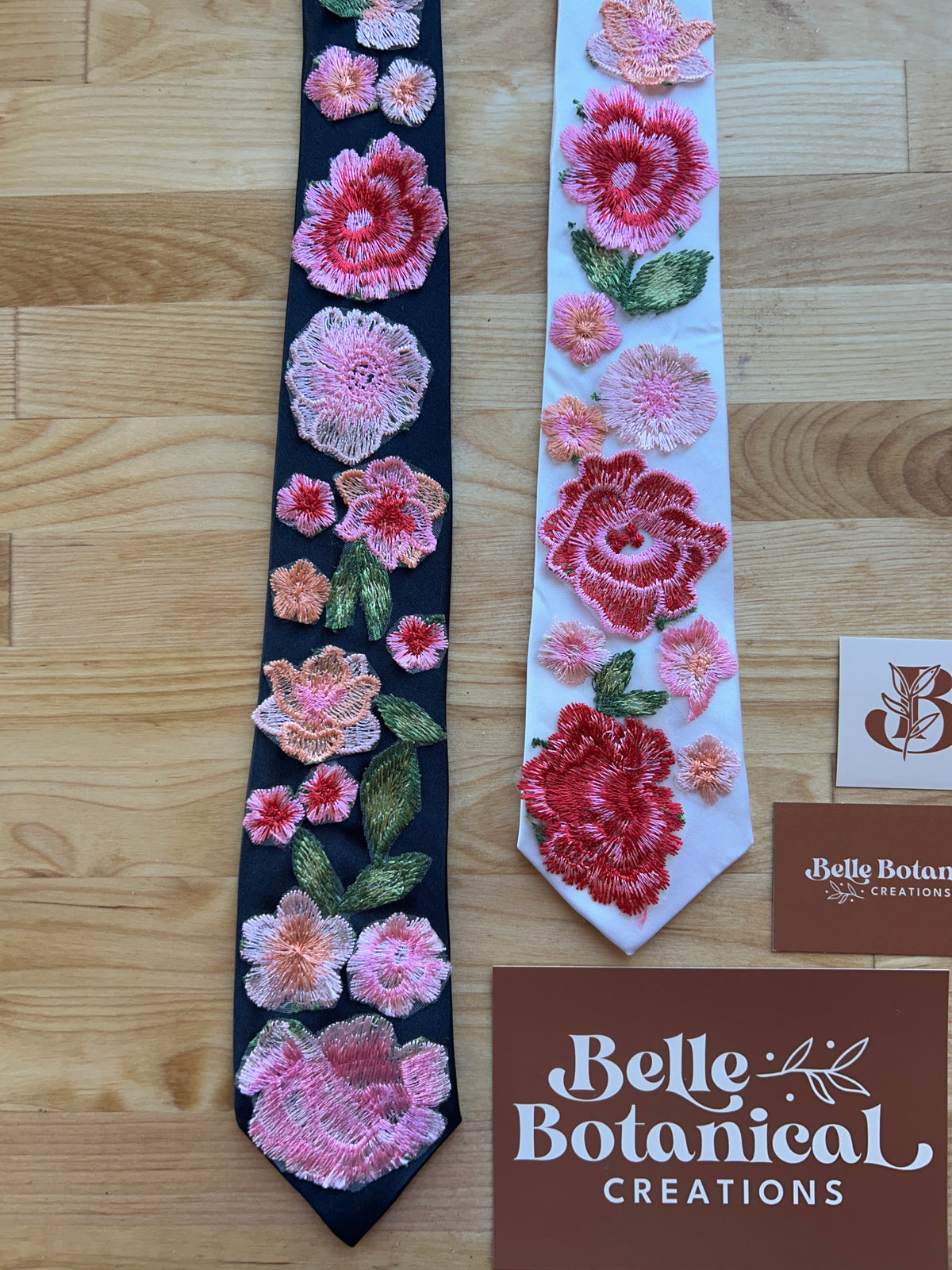 Pink Peachy Rose | Floral Tie