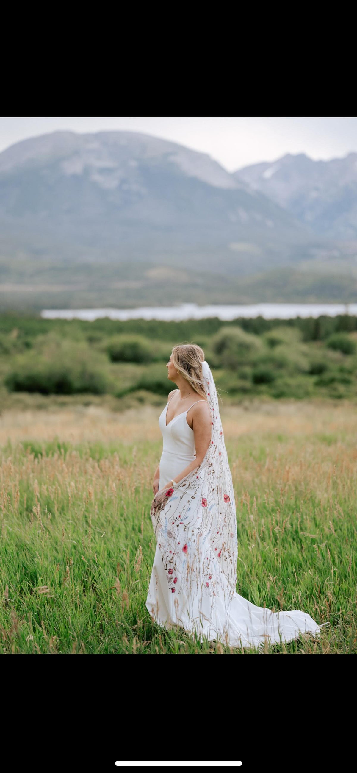 Pink Wildflower | Floral Wedding Veil