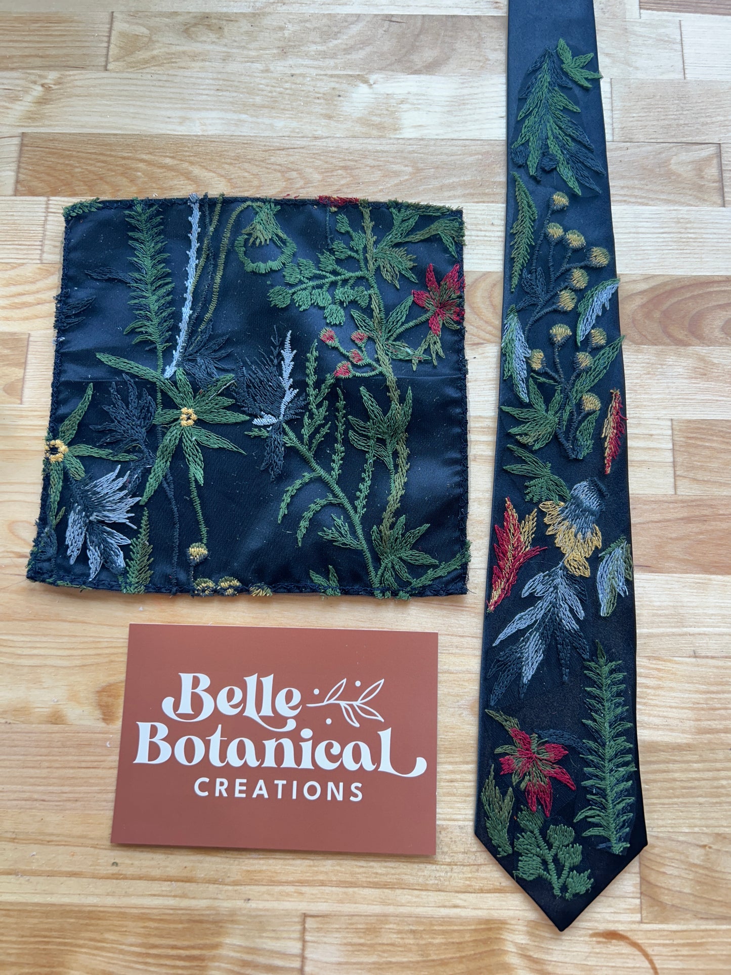 Embroidery Pocket Squares (multiple options) | Floral
