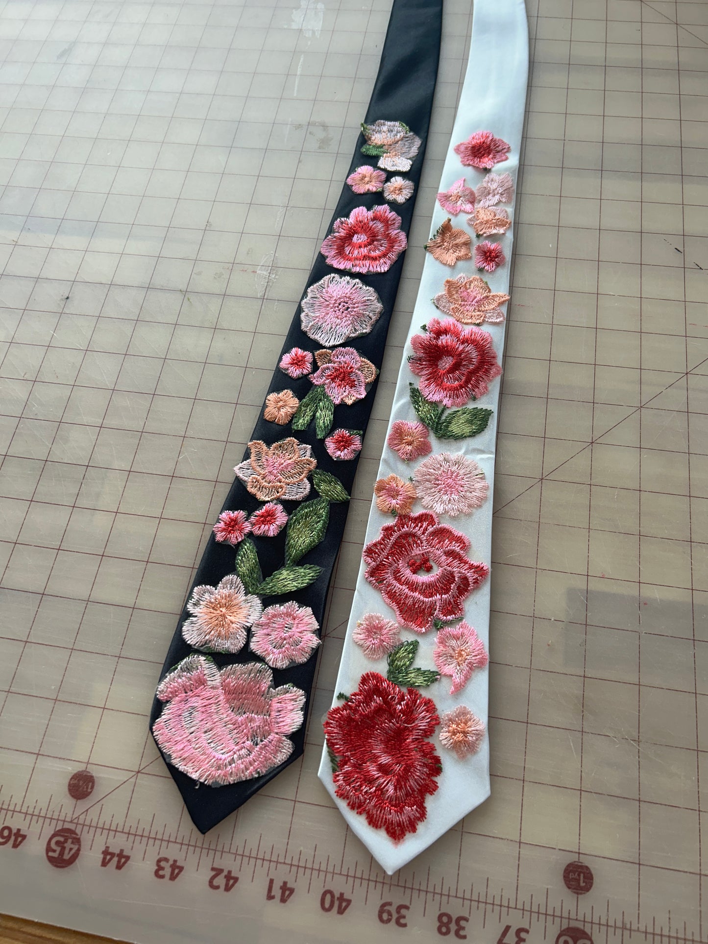 Pink Peachy Rose | Floral Tie
