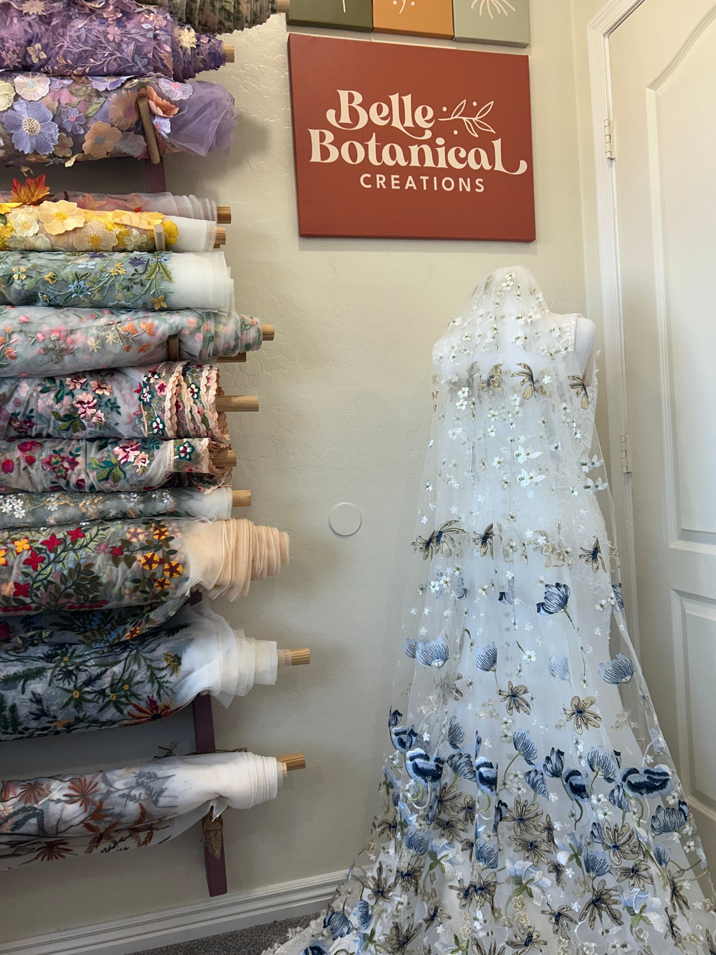 Blue Winter | Floral Wedding Veil