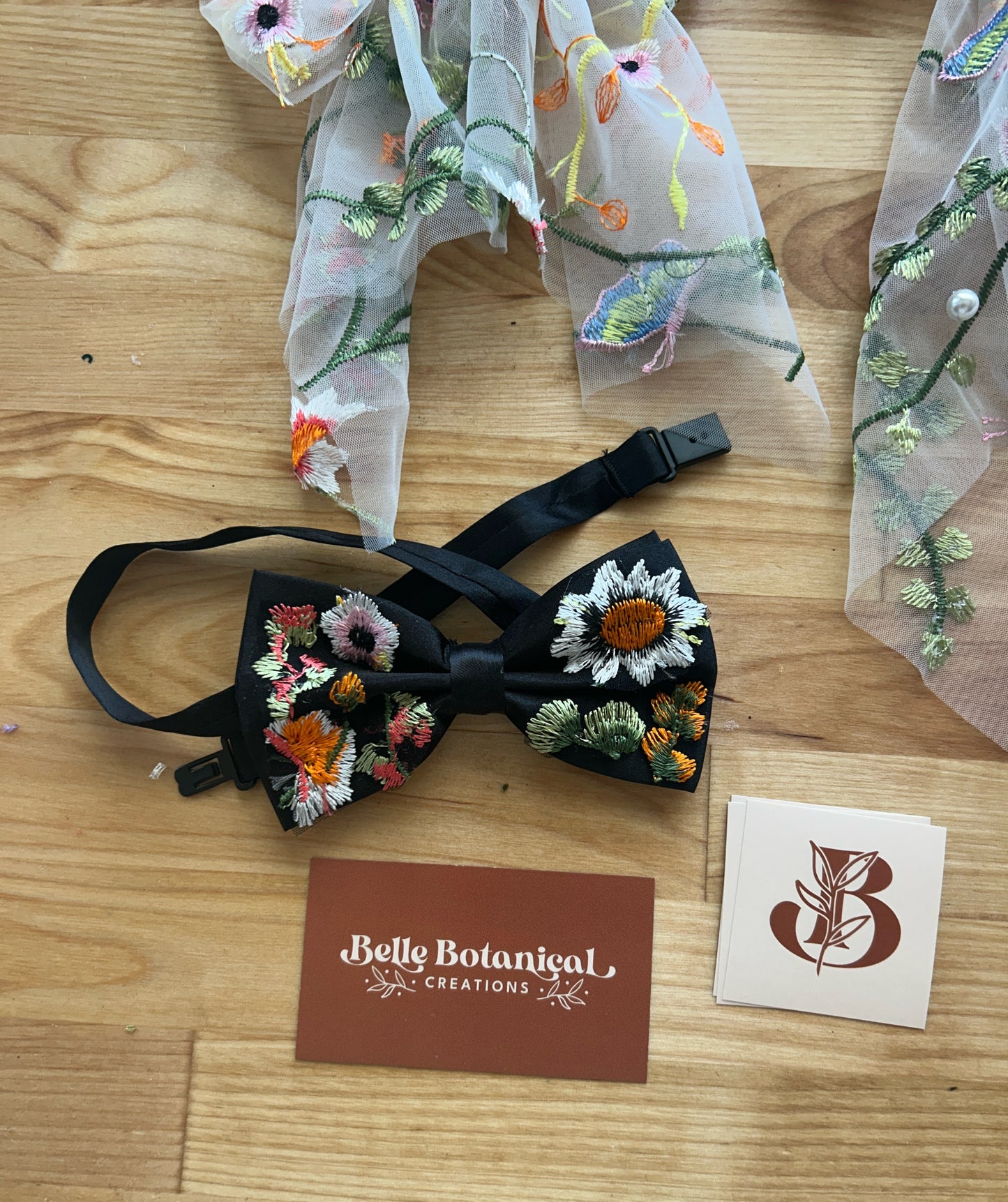 Orange Wildflower | Floral Bow Ties