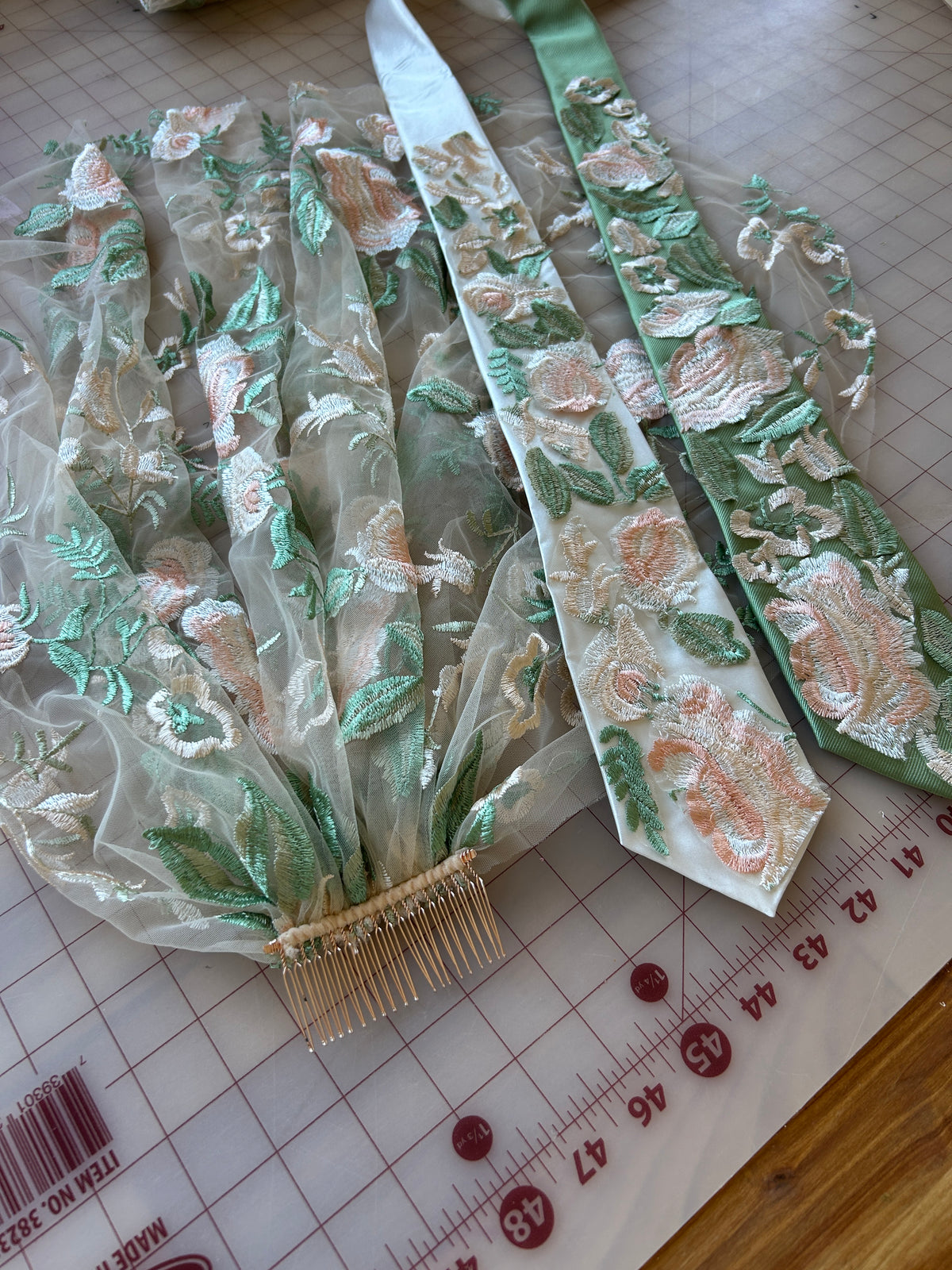 Vintage Rose | Floral Embroidery Ties