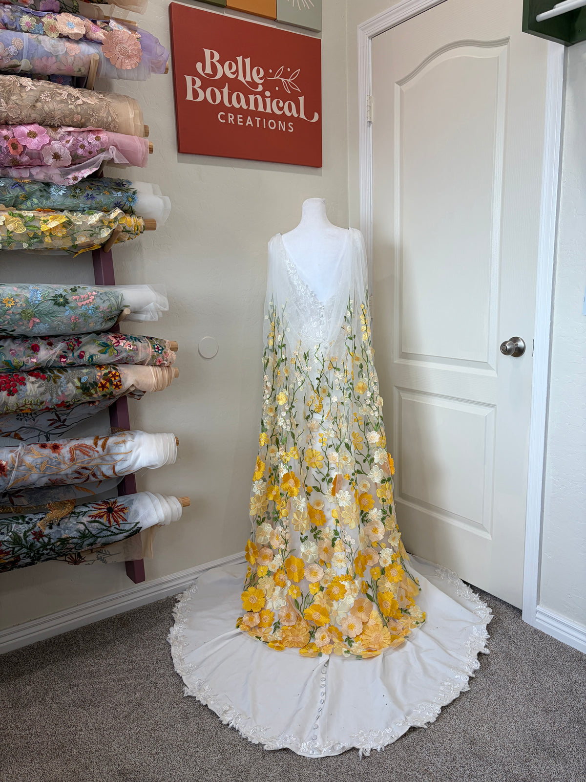 Sunrise Blvd Cape | Floral Wedding Veil
