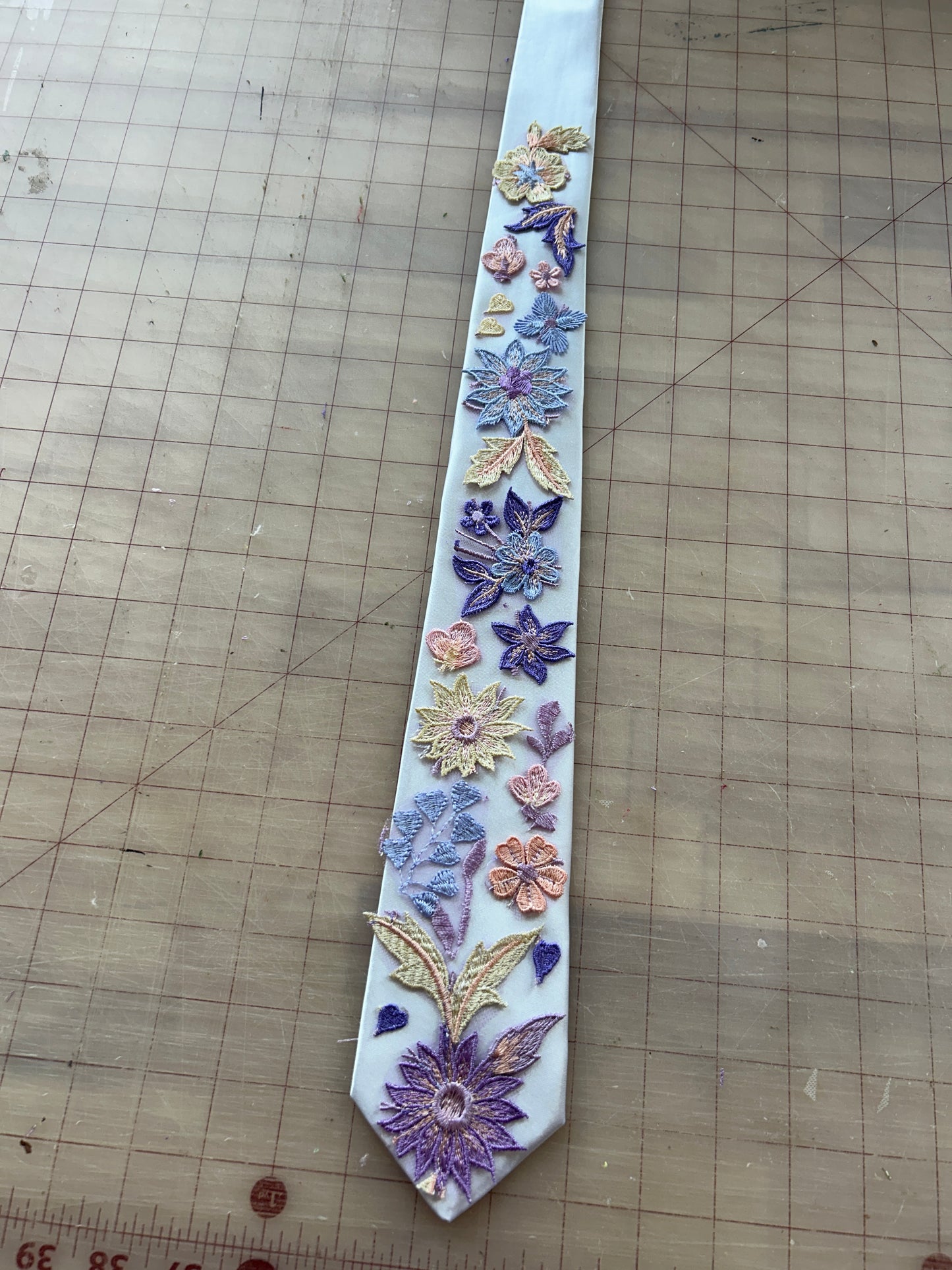 Purple Starry Night | Floral Tie