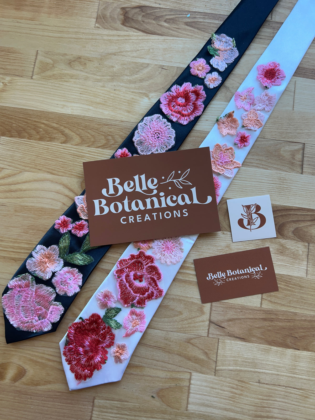 Pink Peachy Rose | Floral Tie