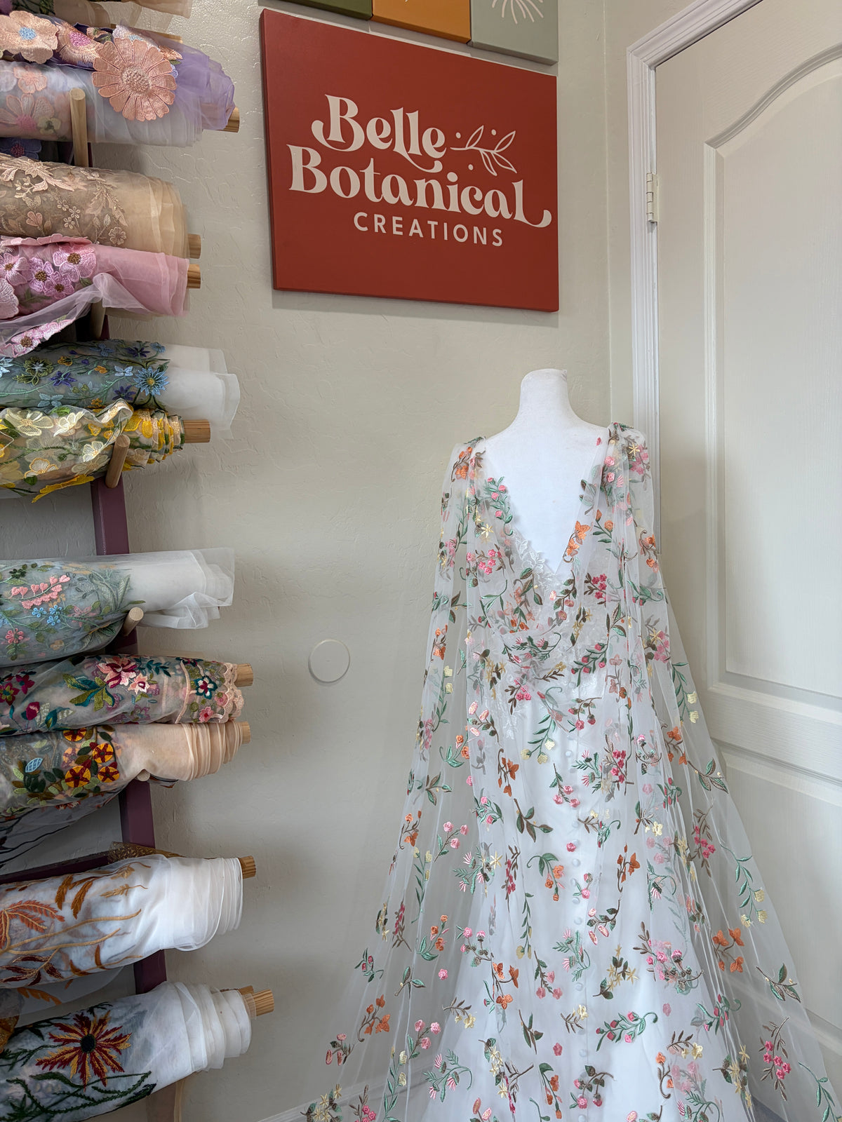 Springtime Cape | Floral Wedding Veil