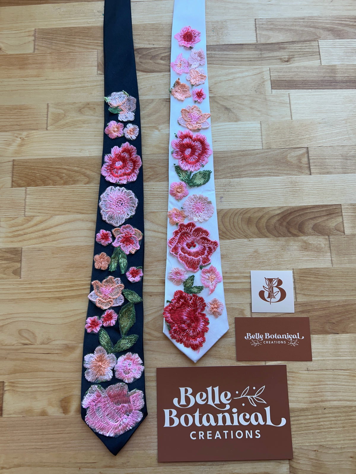 Pink Peachy Rose | Floral Tie