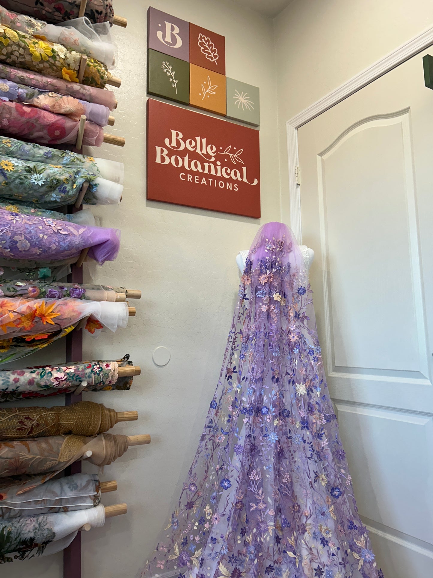 Purple Starry Night | Floral Wedding Veil