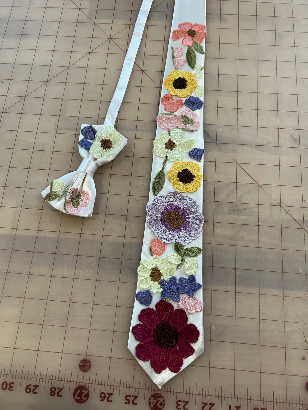 Betty's Garden | Floral Embroidery Ties