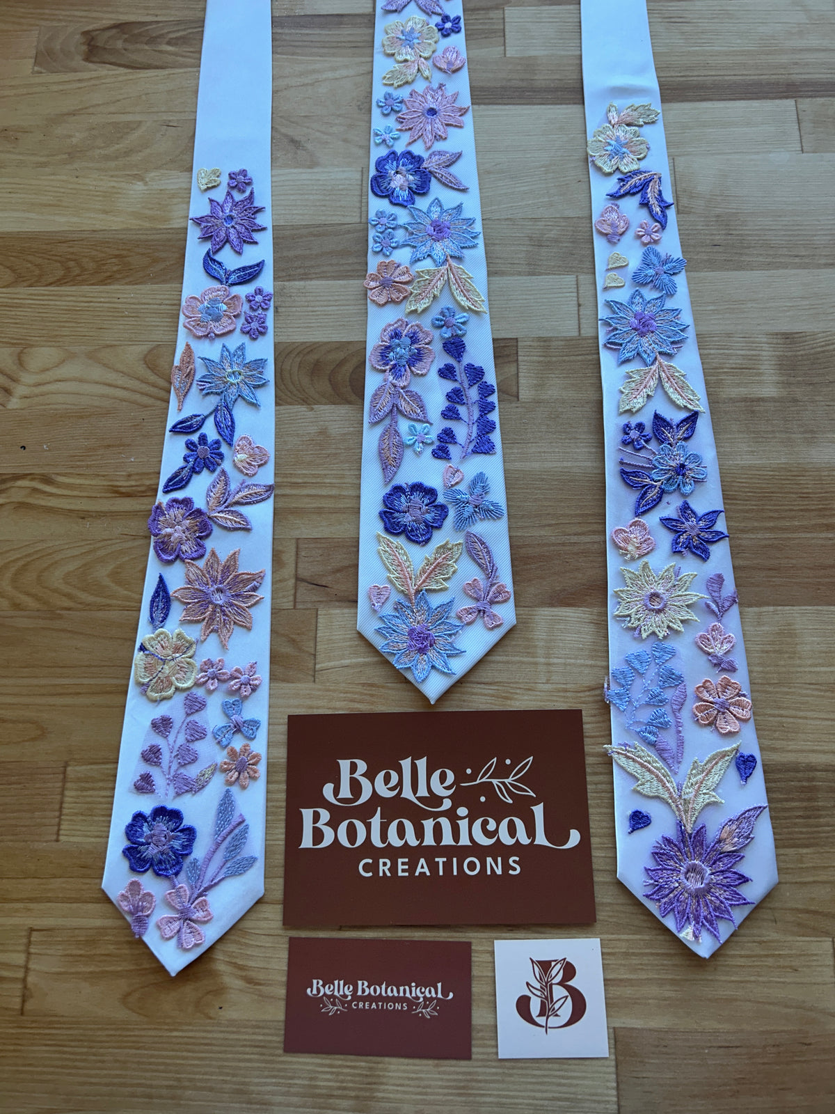 Purple Starry Night | Floral Tie