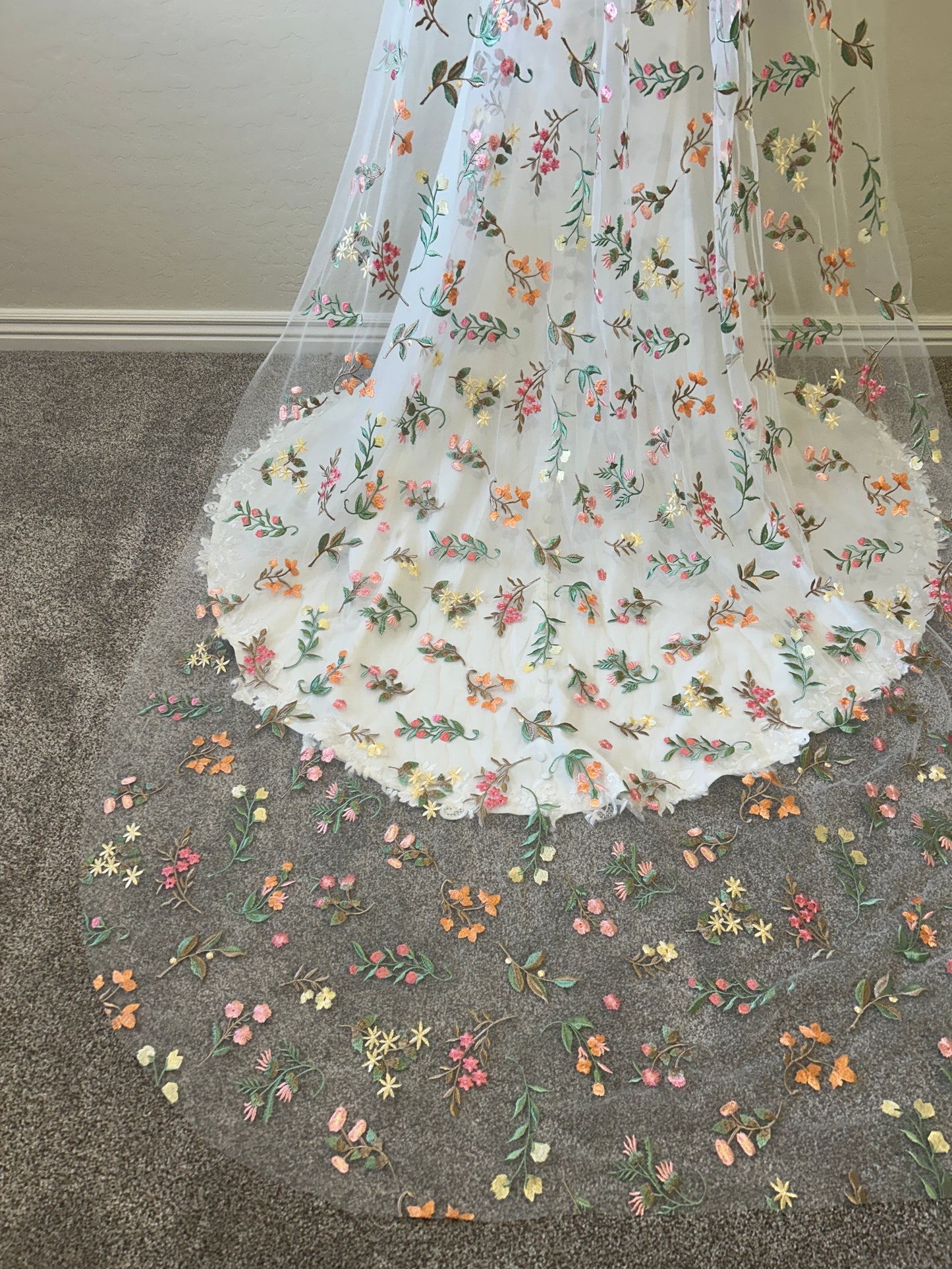 NEW Springtime | Floral Wedding Veil