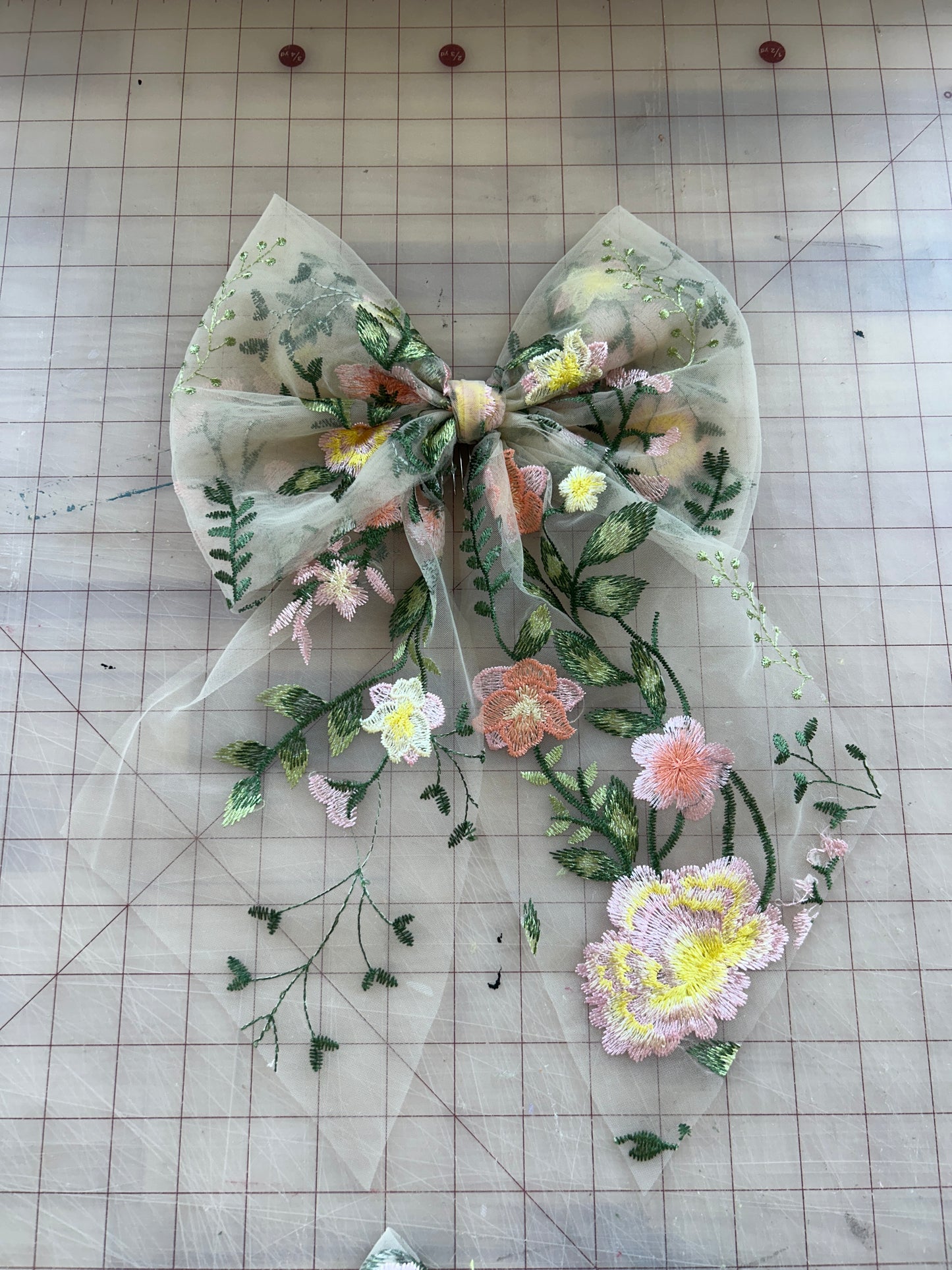Peachy Rose (multiple options)| Floral Hair Bow