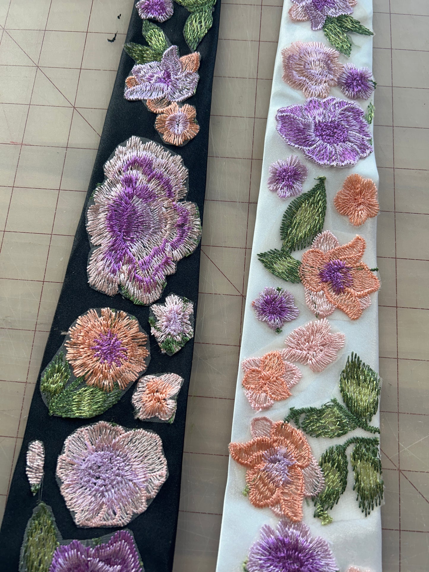 Purple Peachy Rose | Floral Tie