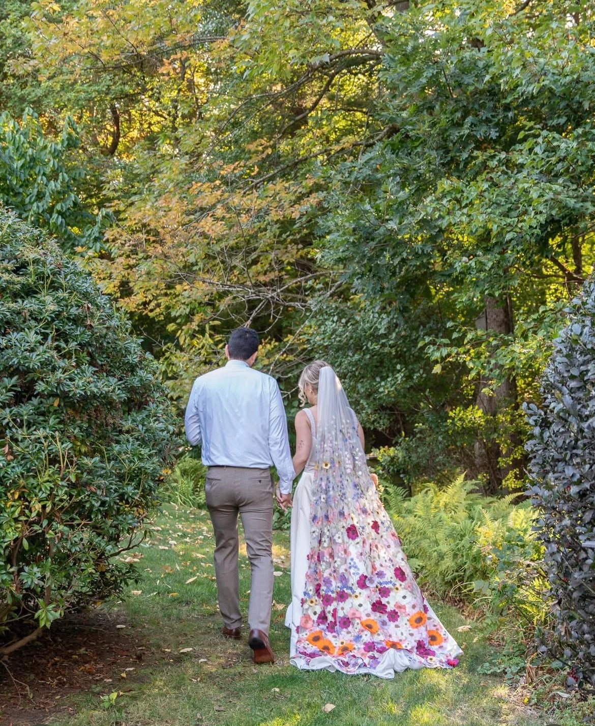 Betty's Garden | Floral Wedding Veil – Belle Botanical Creations LLC