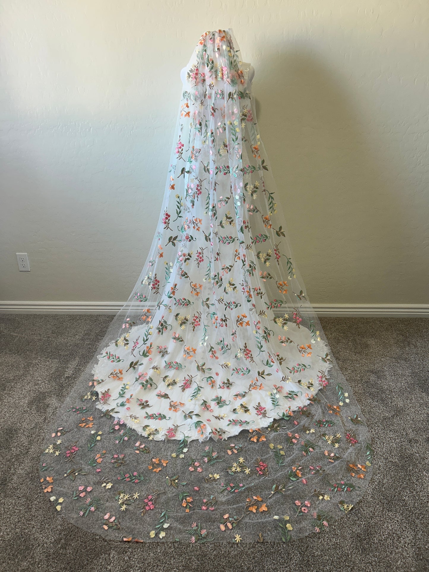 NEW Springtime | Floral Wedding Veil
