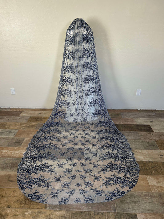 Navy Blue Lace (Ready To Ship/Final Sale)