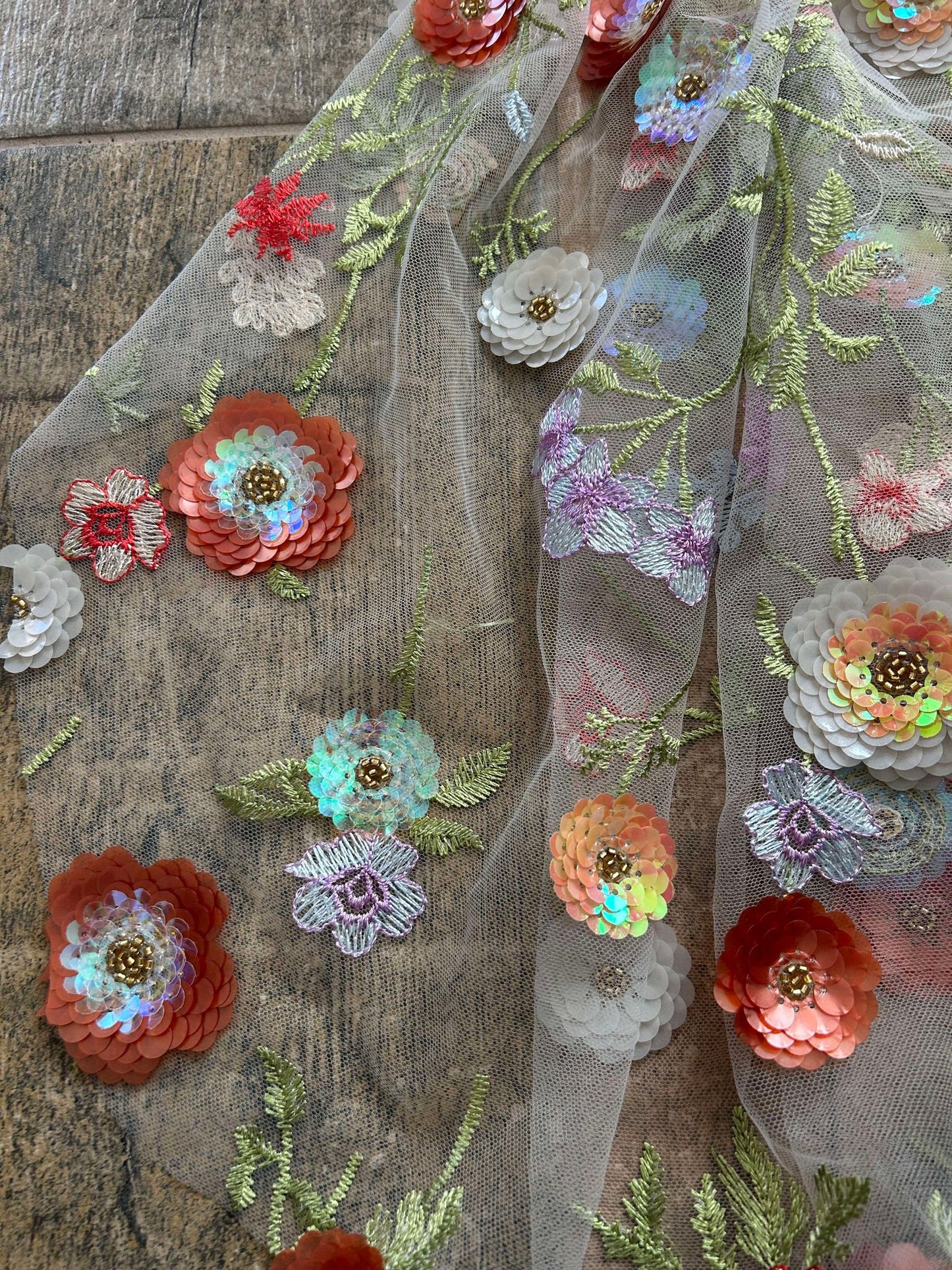 Mini 3D Florals / Sequins (Final Sale - Ready to Ship)