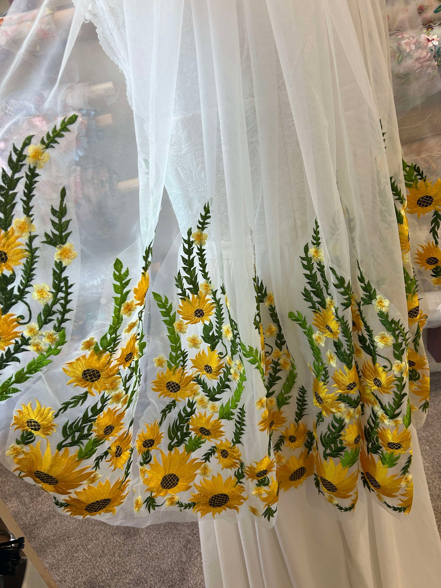 Wild Sunflower | Floral Wedding Veil