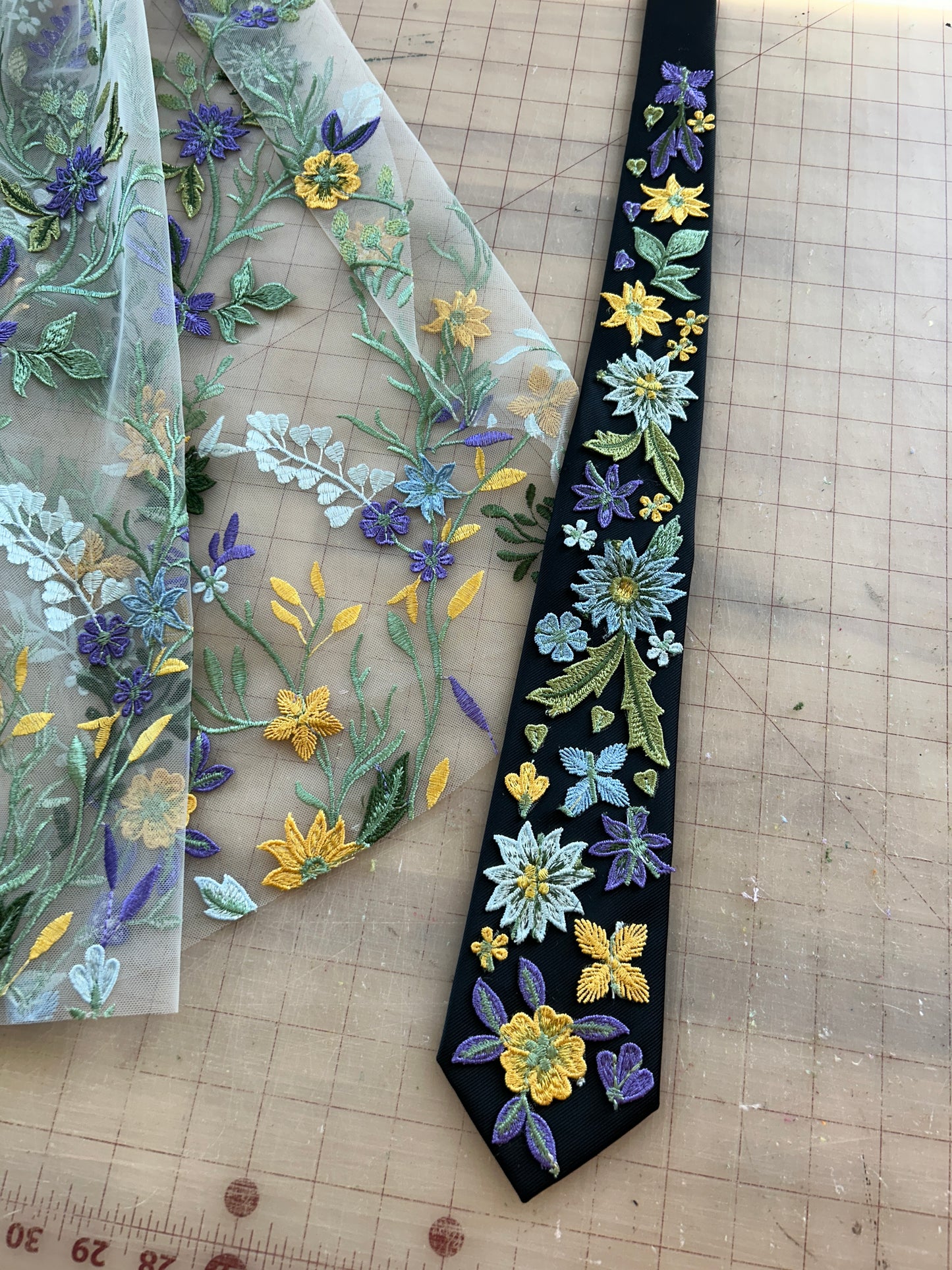 Starry Night | Floral Tie